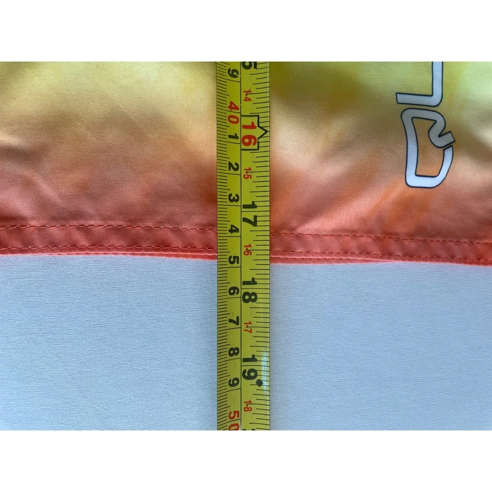 Quiksilver Mens Rainbow Tie Dye Board Shorts Size 30 Swim Trunks Blue Orange